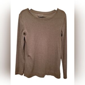 Simply Vera Vera Wang Taupe Long Sleeve Top